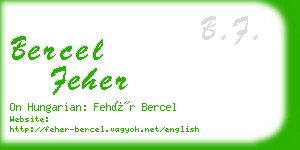bercel feher business card